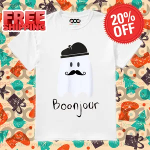 Boo Ghost Boonjour Halloween 2024 Shirt