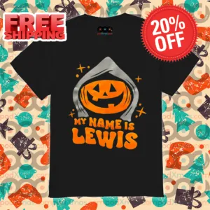 Custom Pumpkin My Name Is Lewis Halloween 2024 Shirt
