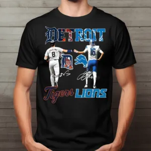 Fist Bump Detroit Tigers Detroit Lions Signature 2024 Shirt