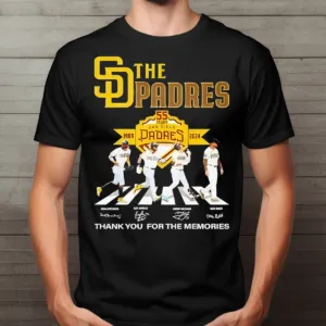 Players Crossing San Diego Padres 55 Years Of The Padres Thank You For The Memories Signature Shirt
