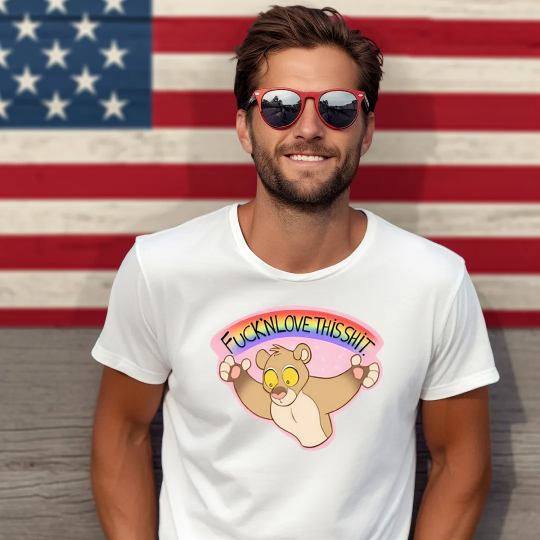 Lion Rainbow Fucking Love This Shit Shirt