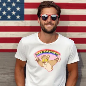 Lion Rainbow Fucking Love This Shit Shirt