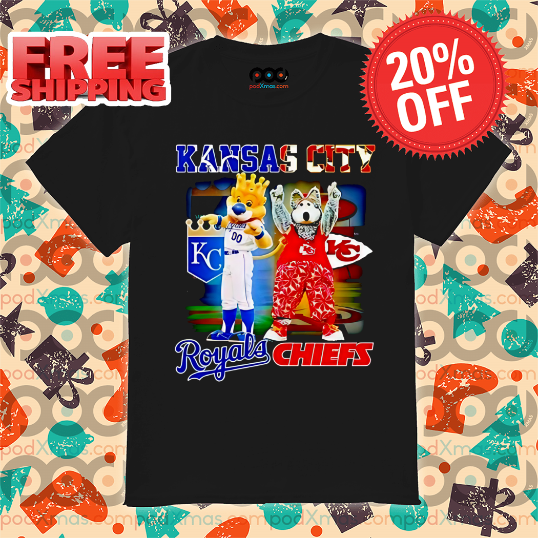 Mascot Kansas City Royals Kansas City Chiefs 2024 Shirt