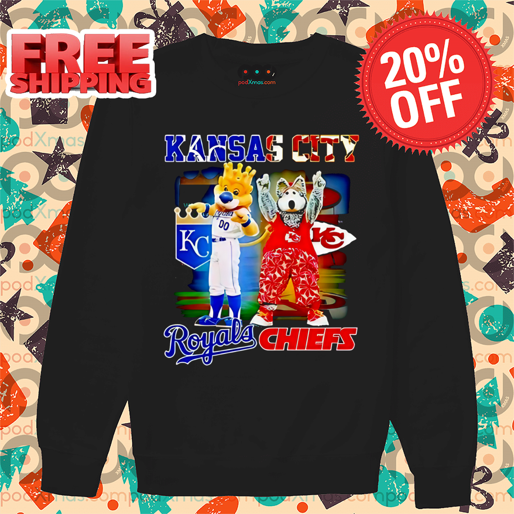 Mascot Kansas City Royals Kansas City Chiefs 2024 Shirt