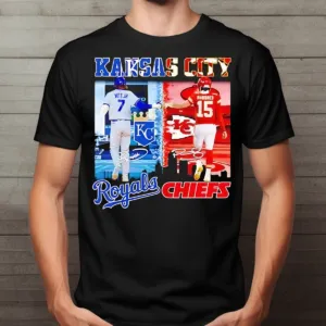 Witt Jr Kansas City Royals Mahomes Kansas City Chiefs Fist Bump Signature 2024 Shirt