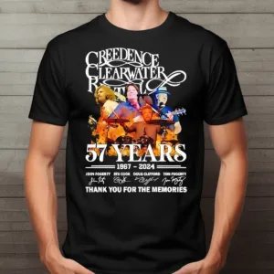 Creedence Clearwater Revival 57 years 1967 2024 Thank You For The Memories Signature Shirt