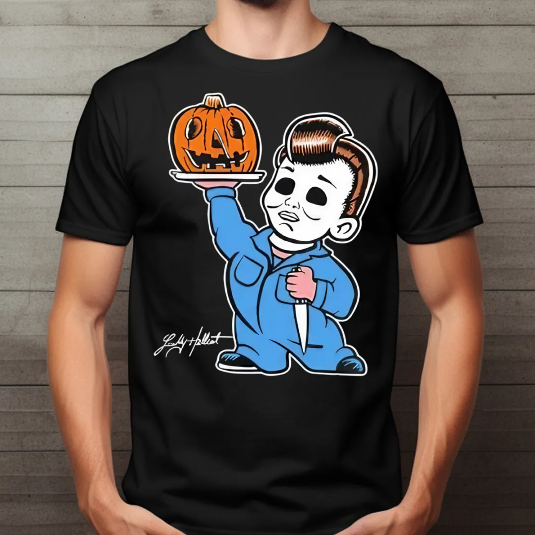 Little Michael Myers Pumpkin Halloween 2024 Shirt