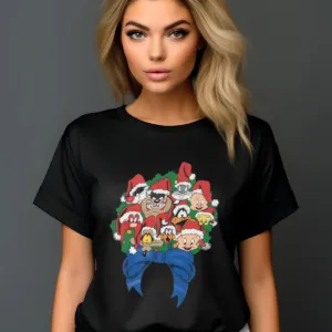 Looney Tunes All Characters Merry Christmas Cartoon 2024 Shirt