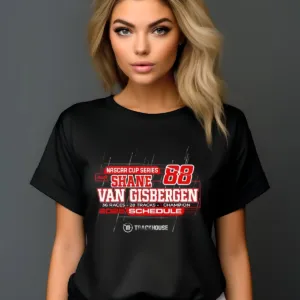 Nascar Cup Series Shane Van Gisbergen 36 Races 28 Tracks 1 Champion 2025 Schedule Shirt