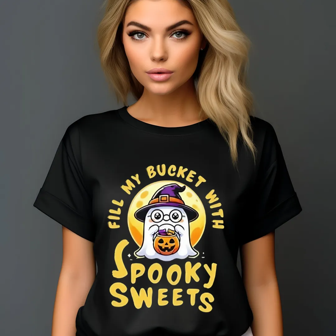 Trick Or Treat Fill My Bucket With Spooky Sweets Halloween 2024 Shirt