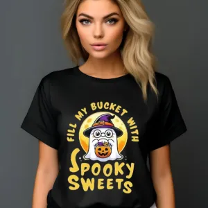 Trick Or Treat Fill My Bucket With Spooky Sweets Halloween 2024 Shirt