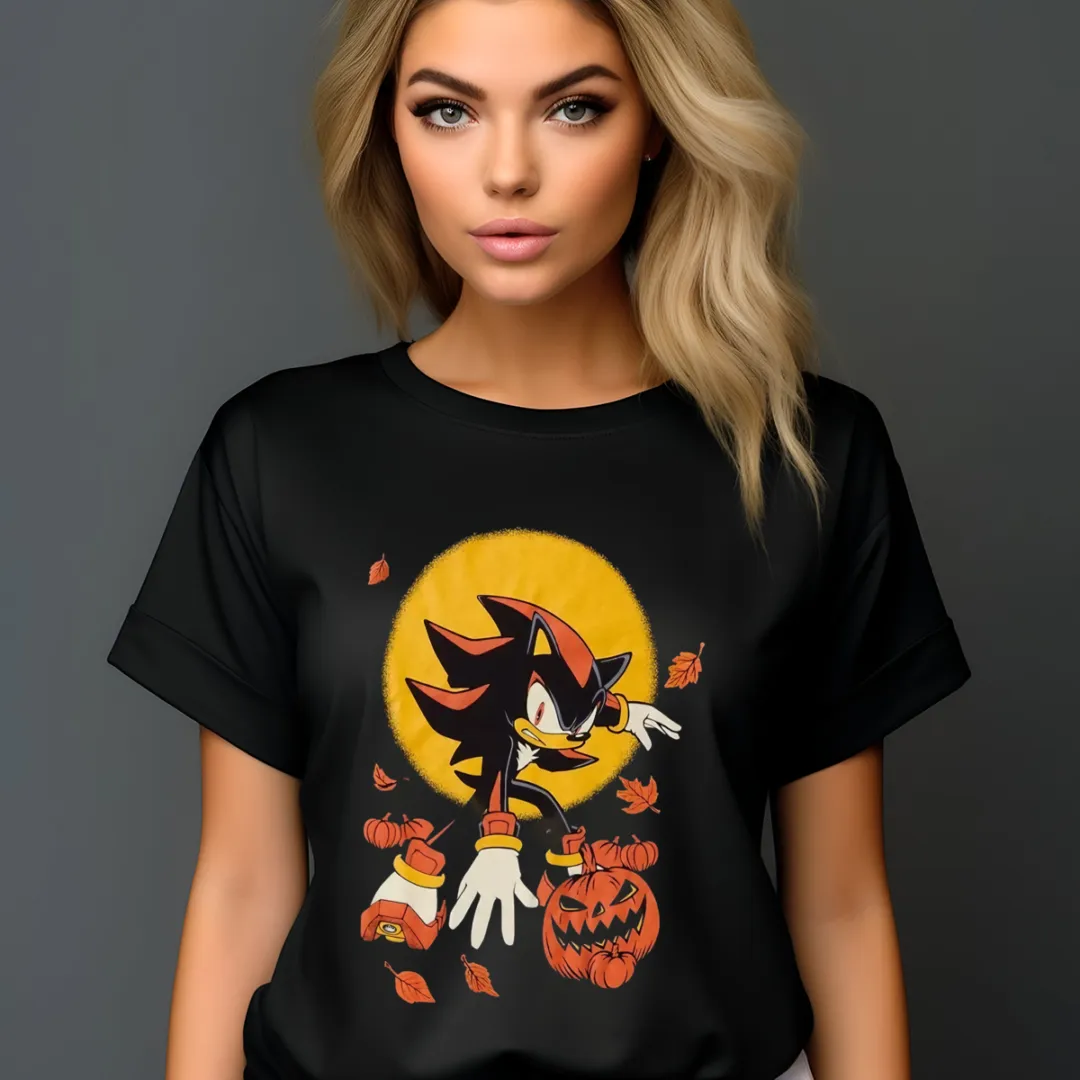 Sonic The Hedgehog Shadow Moon Pumpkin Halloween 2024 Shirt