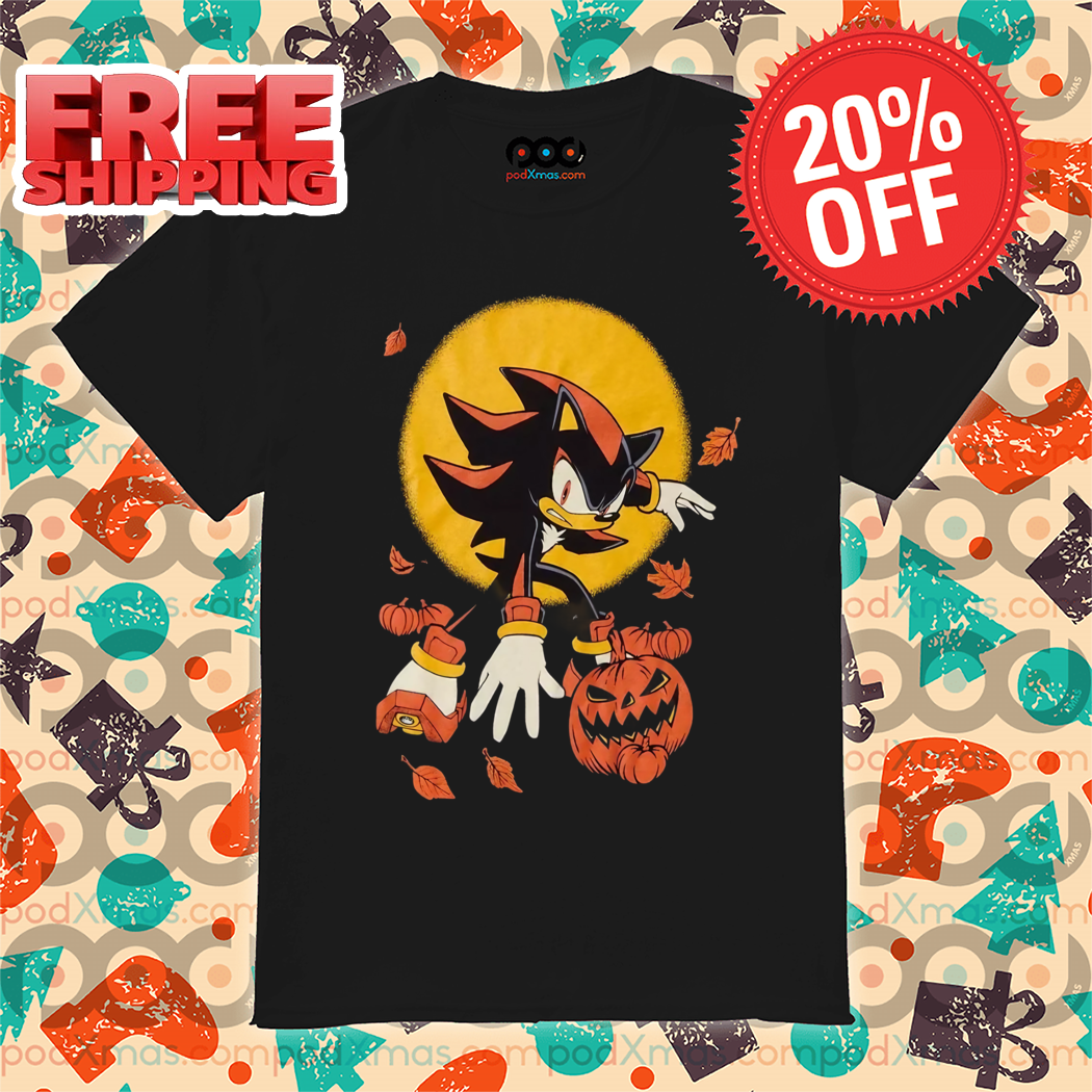 Sonic The Hedgehog Shadow Moon Pumpkin Halloween 2024 Shirt