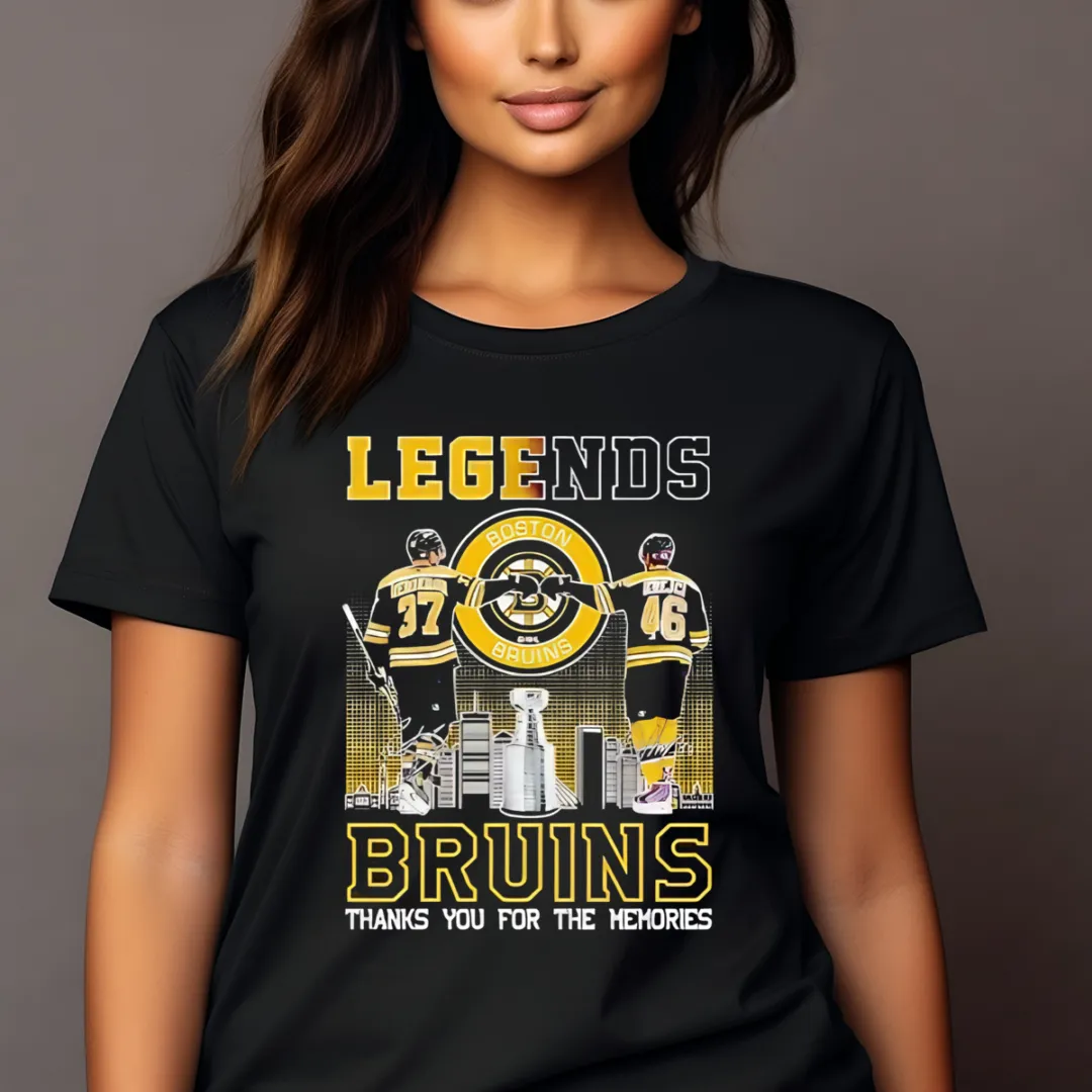 Fist Bump Bergeron And Krejci Boston Bruins Legends Thanks You For The Memories Signature Shirt