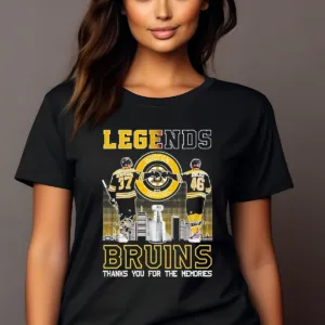 Fist Bump Bergeron And Krejci Boston Bruins Legends Thanks You For The Memories Signature Shirt