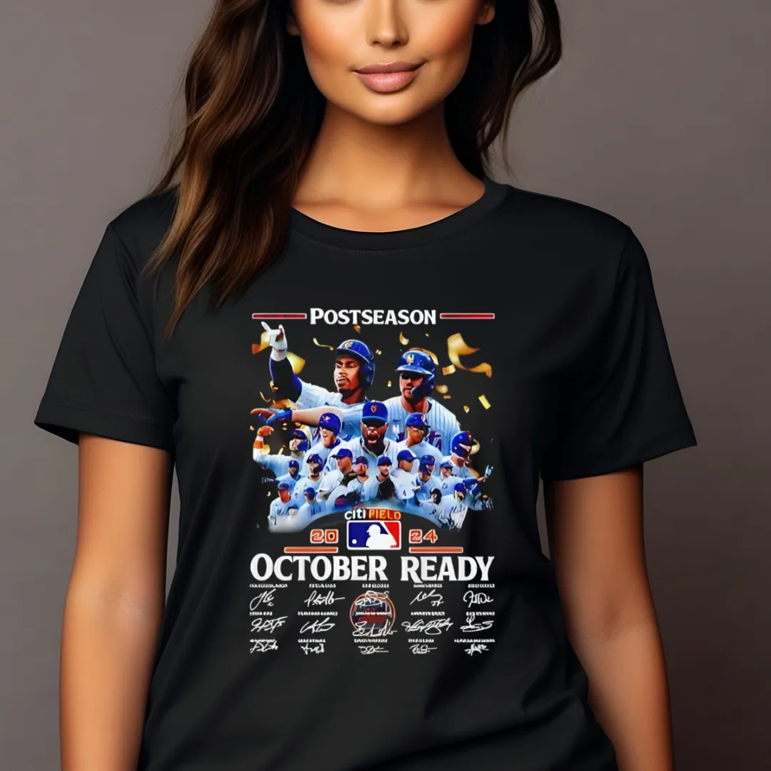 New York Mets Postseason October Ready Signature 2024 Shirt