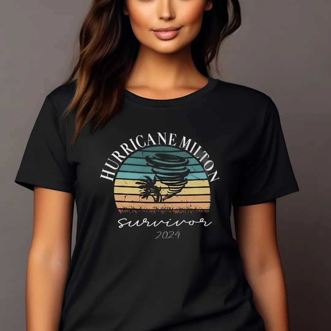 Hurricane Milton Survivor 2024 Retro Shirt