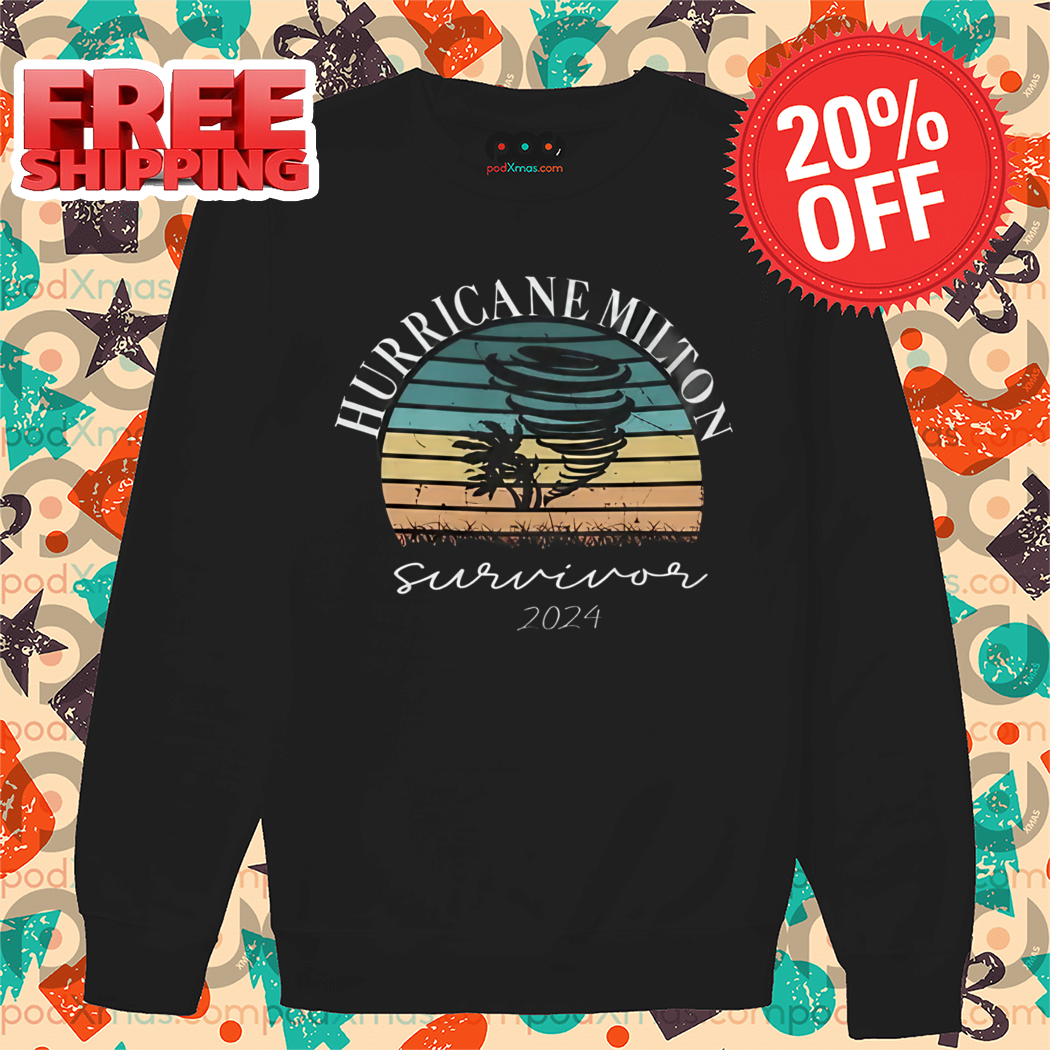 Hurricane Milton Survivor 2024 Retro Shirt
