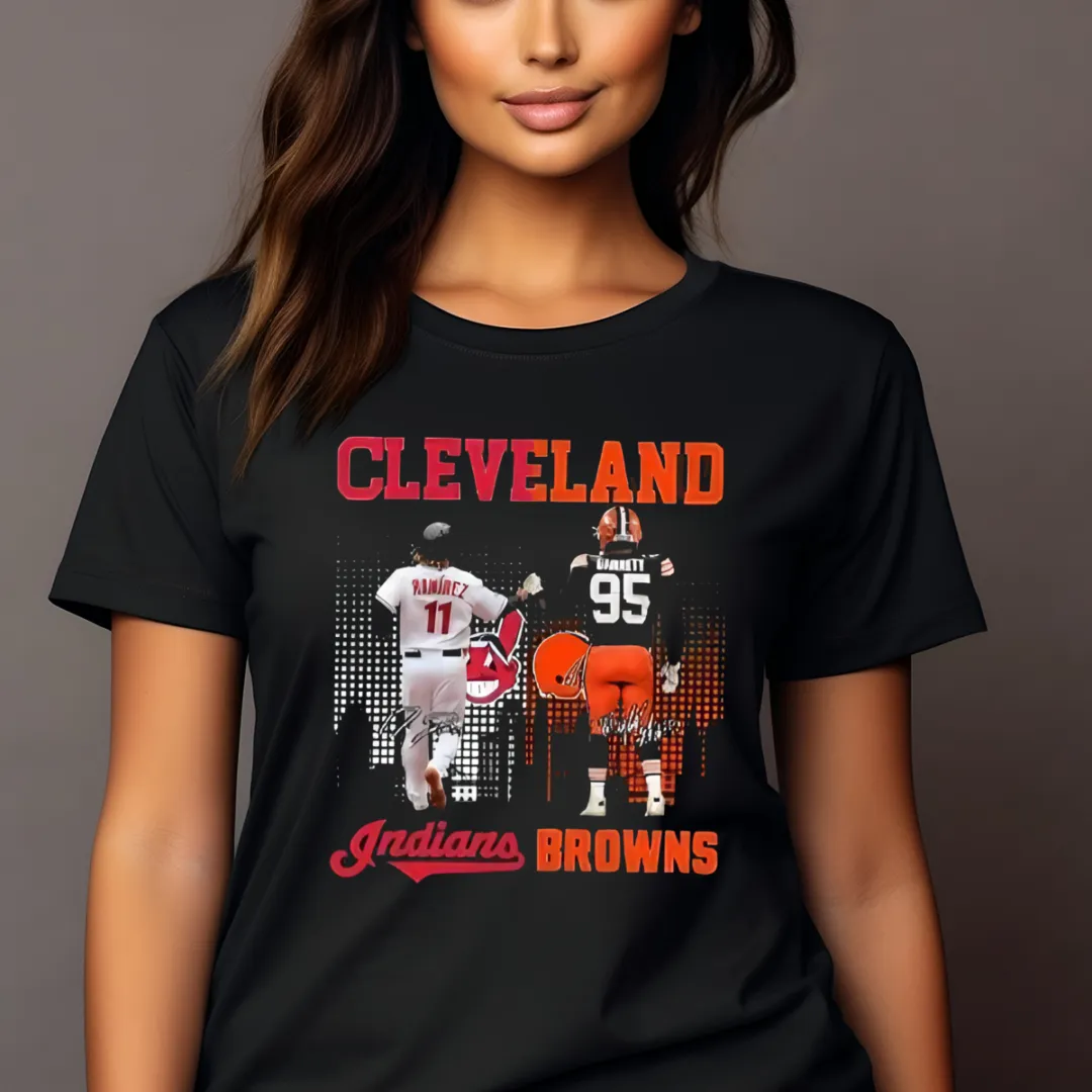 Fist Bump Cleveland Guardians Cleveland Browns Signature 2024 Shirt