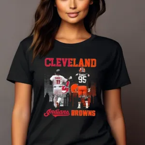 Fist Bump Cleveland Guardians Cleveland Browns Signature 2024 Shirt