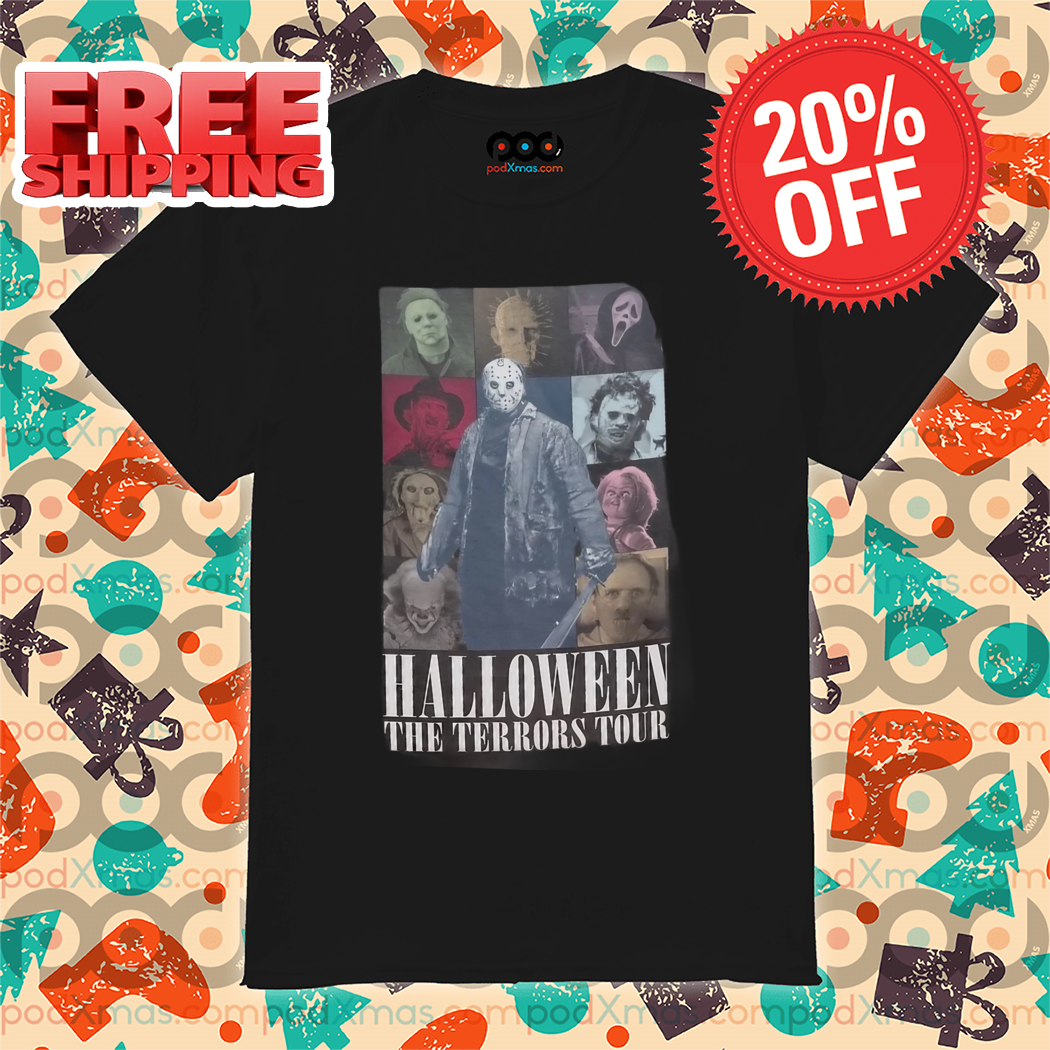 Horror Characters Halloween The Terrors Tour 2024 Shirt