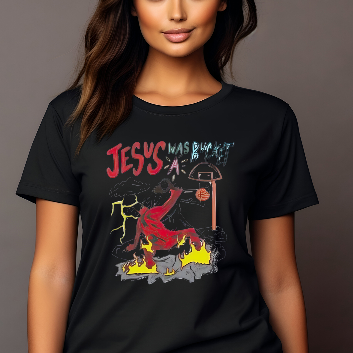 Jesus Basketball Was A Bucket Shirt