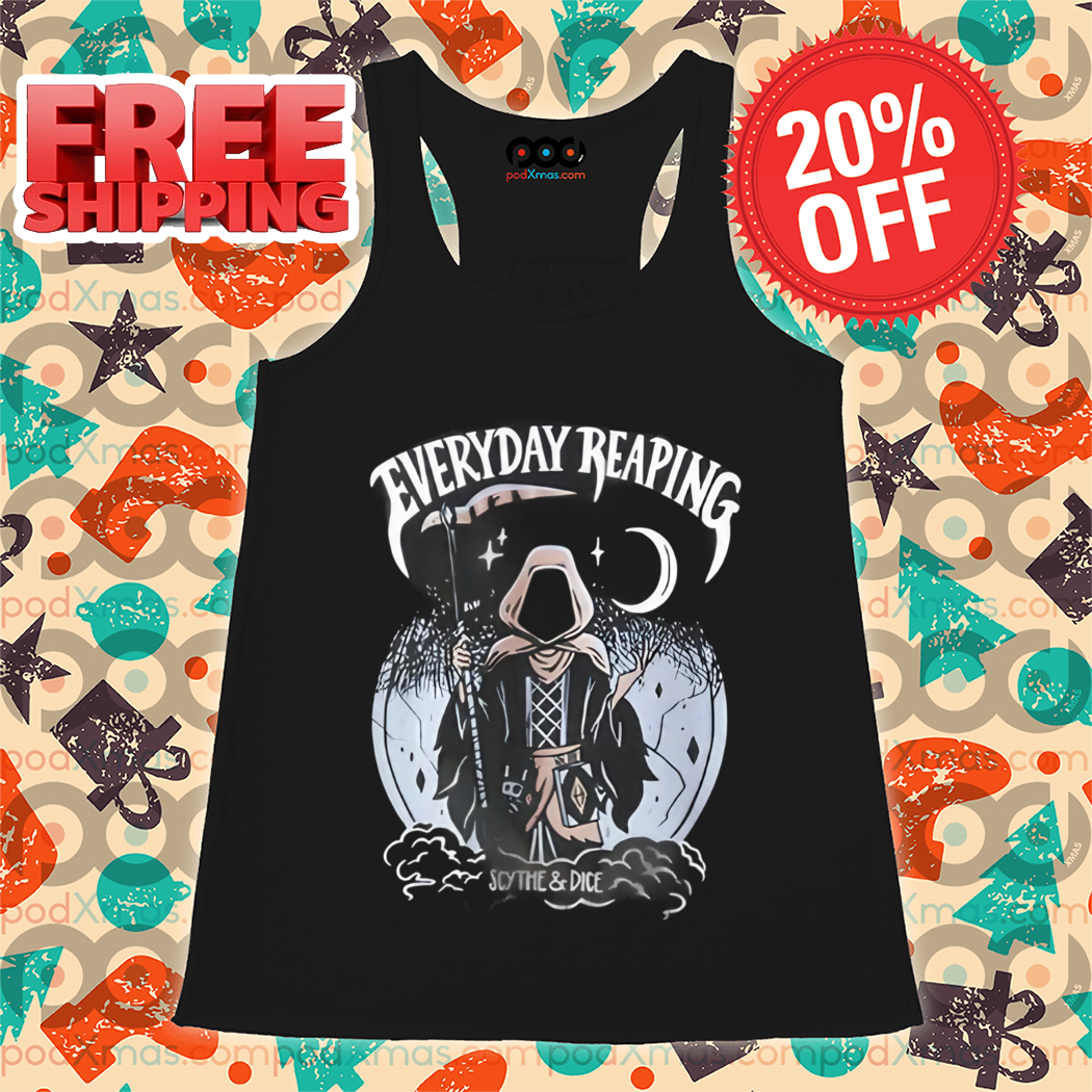 Death Everyday Reaping Scythe And Dice Shirt