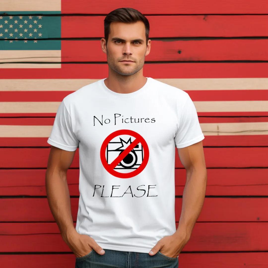 No Pictures Please Shirt