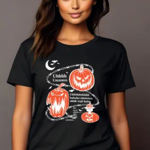 Pumpkin Devil Face Uhhh Ummm Halloween 2024 Shirt