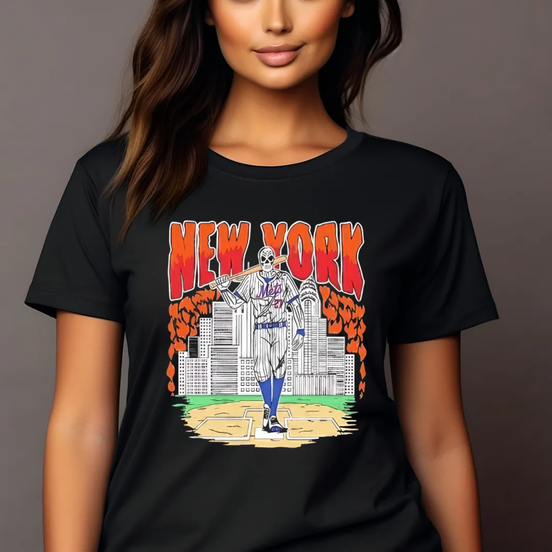 Reed Garrett Skeleton New York Mets 2024 Graphic Shirt