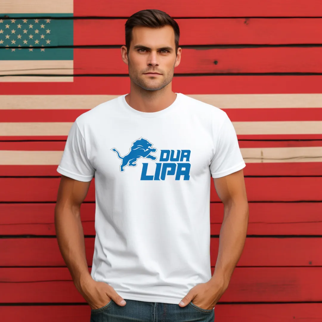 Detroit Lions Logo Dua Lipa 2024 Shirt