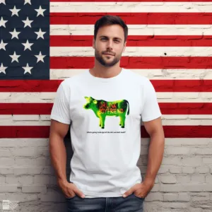 Green Cow Drunk Boyfriend Who Is Going To Design All The Shit We Dont Need Shirt