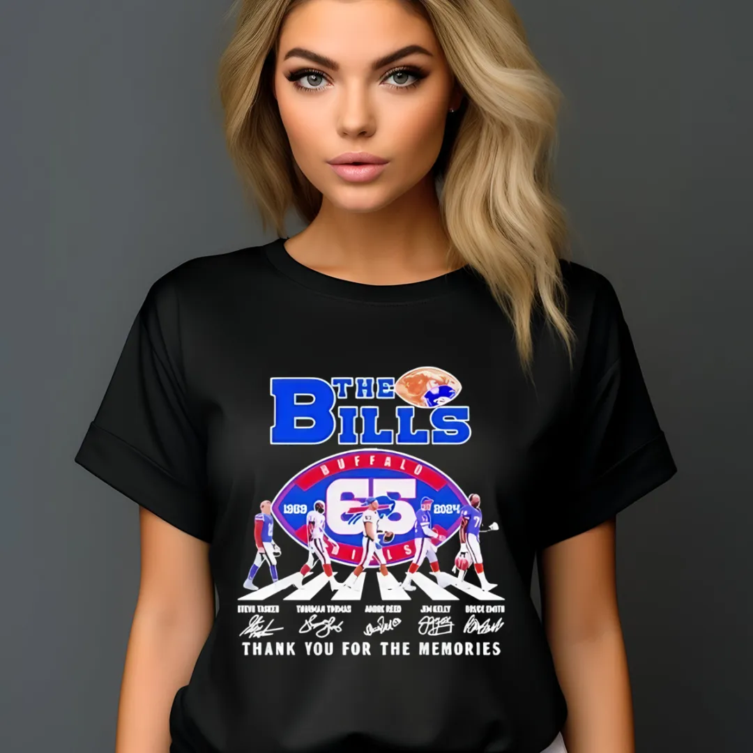 Players Crossing Buffalo Bills Thank You For The Memories Signature 2024 Shirt