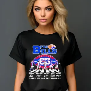 Players Crossing Buffalo Bills Thank You For The Memories Signature 2024 Shirt