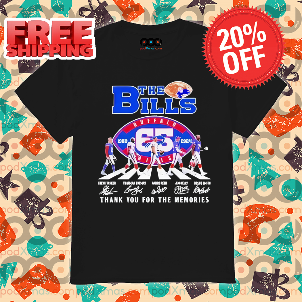 Players Crossing Buffalo Bills Thank You For The Memories Signature 2024 Shirt Players Crossing Buffalo Bills Thank You For The Memories Signature 2024 Shirt