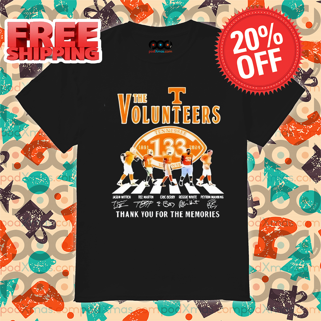 Texas Longhorns The Volunteers Thank You For The Memories Signature Shirt Texas Longhorns The Volunteers Thank You For The Memories Signature Shirt