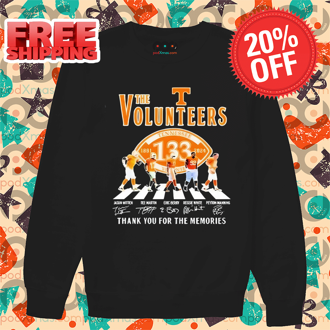 Texas Longhorns The Volunteers Thank You For The Memories Signature Shirt Texas Longhorns The Volunteers Thank You For The Memories Signature Shirt