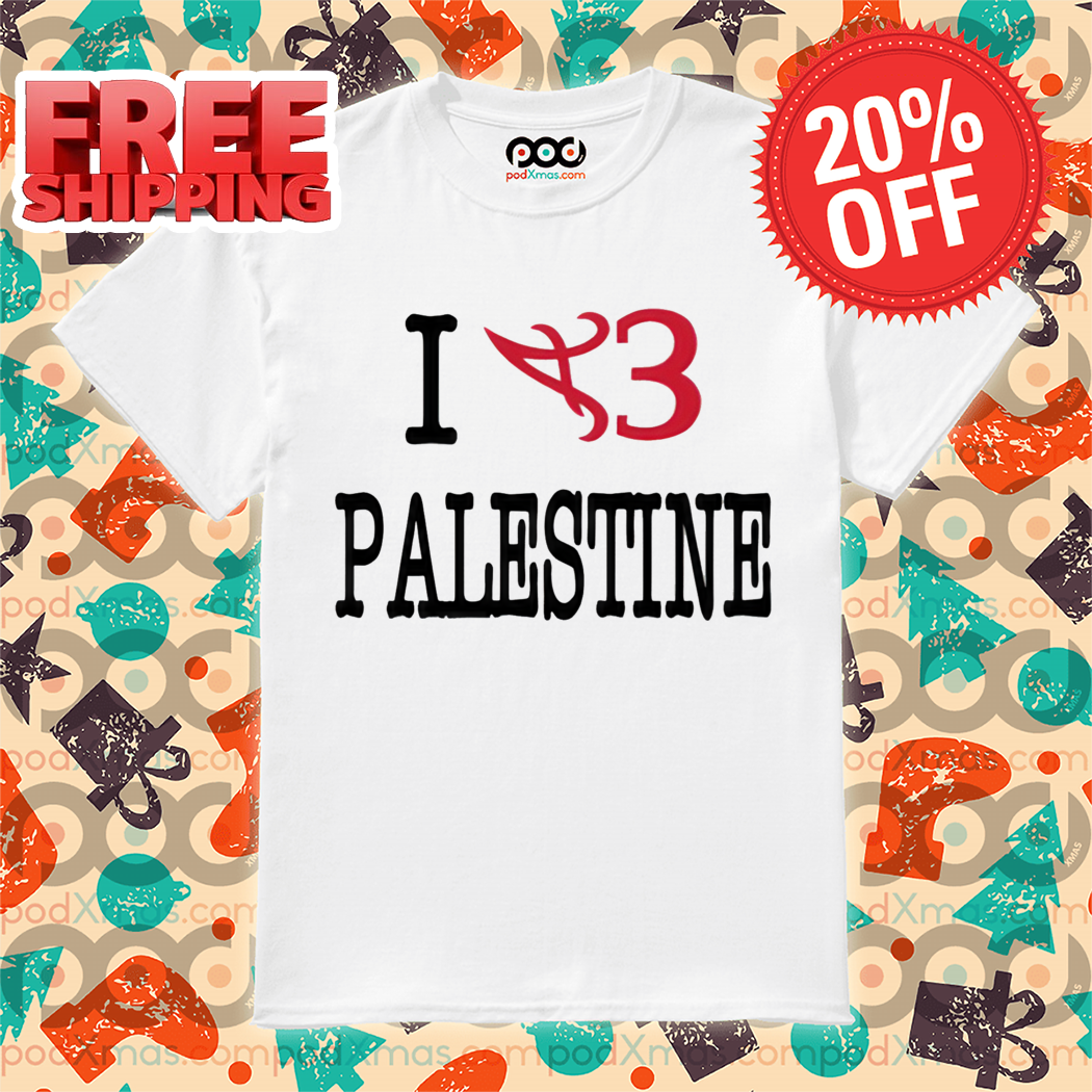 Alabama Crimson Tide I Love Palestine Shirt Alabama Crimson Tide I Love Palestine Shirt