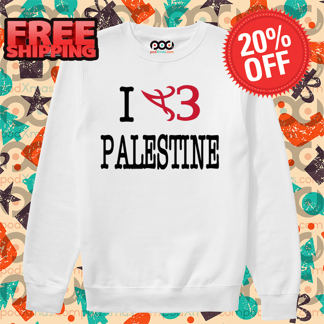 Alabama Crimson Tide I Love Palestine Shirt Alabama Crimson Tide I Love Palestine Shirt