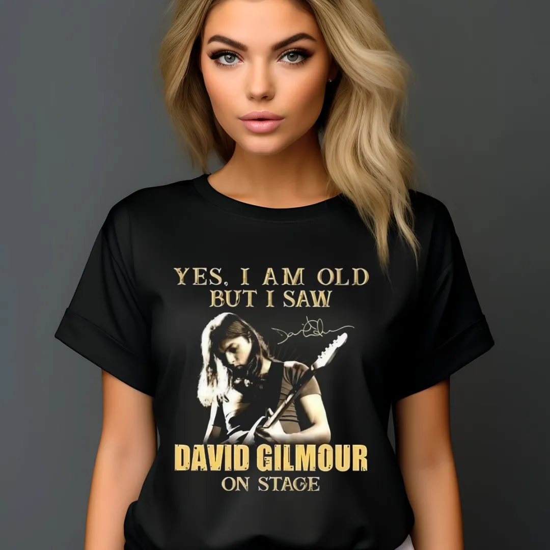 Yes I Am Old But I Saw David Gilmour On Stage Signature Vintage 2024 Shirt
