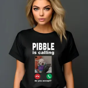 Custom Photo Pibble Is Calling Do You Accept Shirt