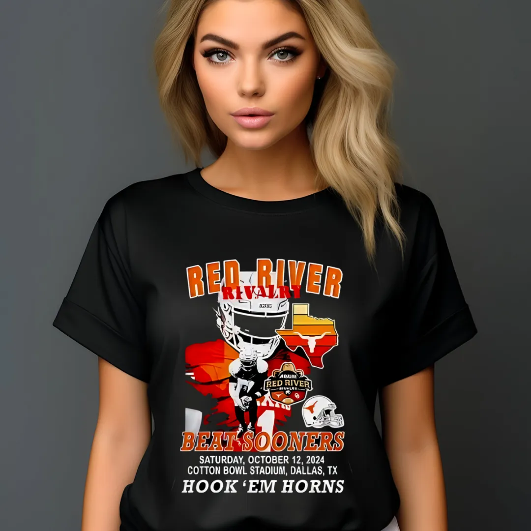 Red River Beat Sooners Hook 'Em Horns 2024 Shirt