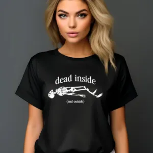 Skeleton Dead Inside And Outside Shirt
