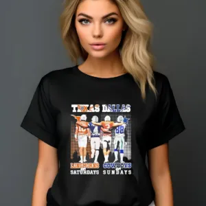 Texas Longhorn On Saturdays Dallas Cowboys On Sundays Signature 2024 Shirt