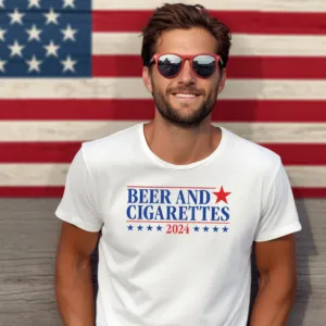 American Beer And Cigarettes 2024 Shirt
