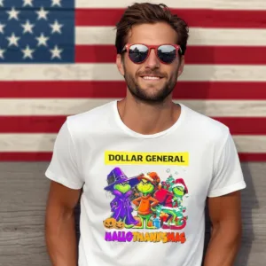 Grinch Dollar General Hallo Thanks Mas 2024 Shirt