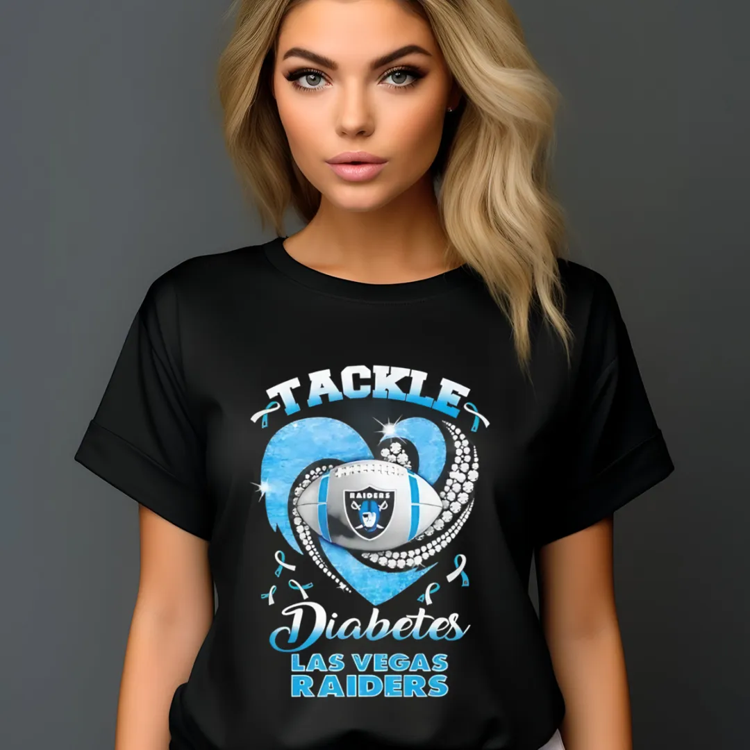 Heart Tackle Diabetes Las Vegas Raiders 2024 Shirt