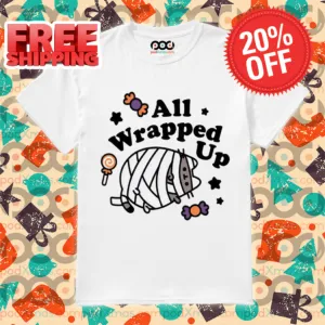 Cat All Wrapped Up Halloween Shirt