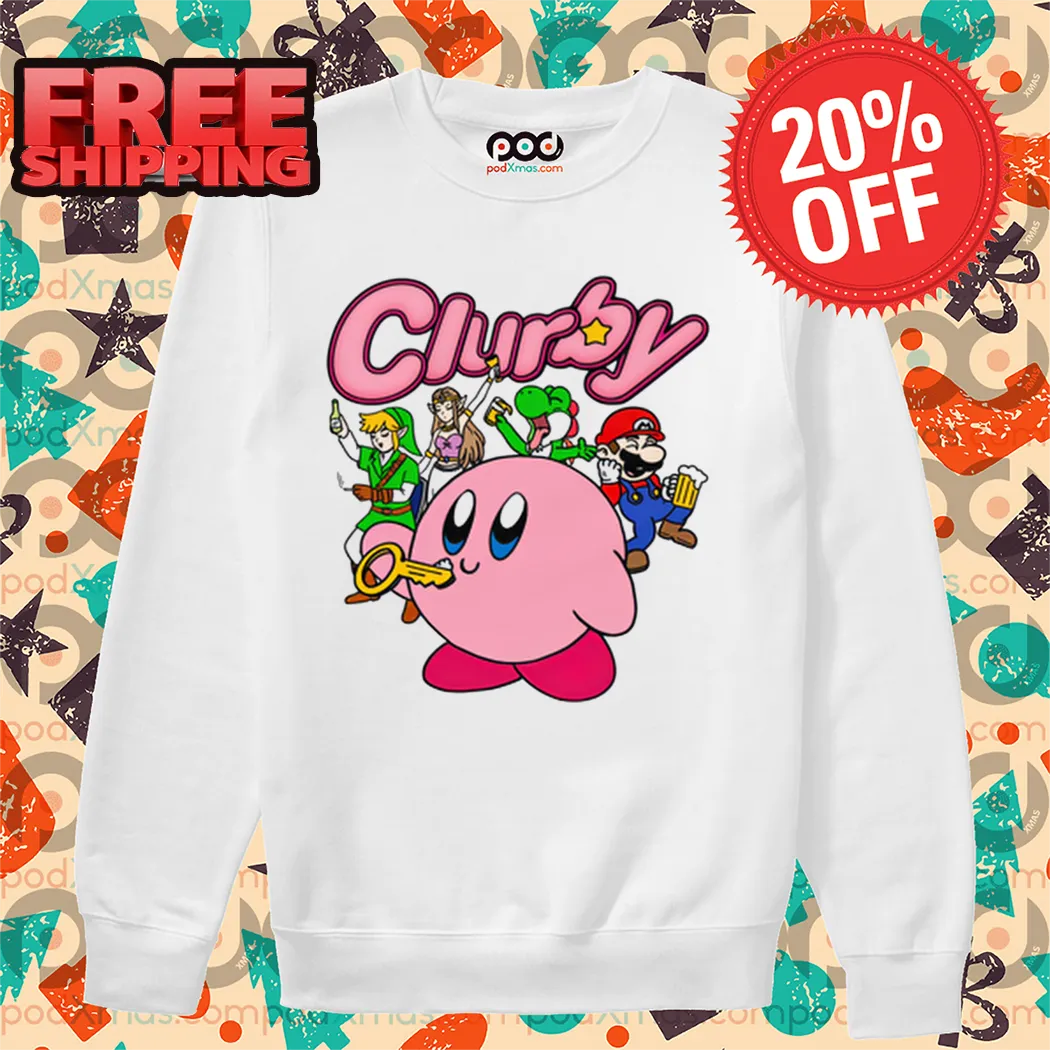 Clurby Kirby Mario Shirt