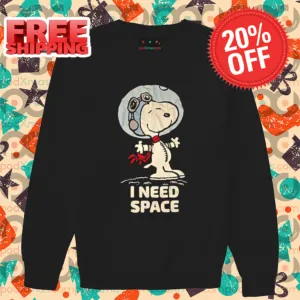 Snoopy Astronaut I Need Space Shirt